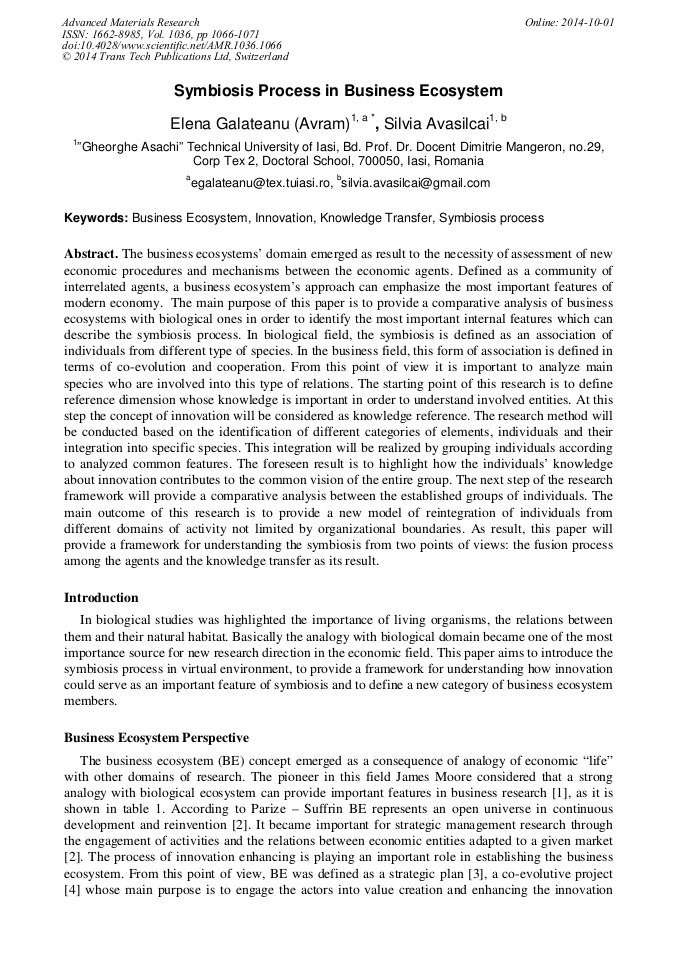 Business ecosystems essay picture