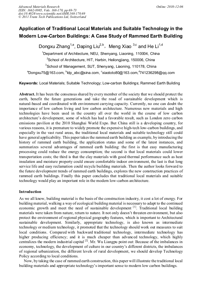 Rammed earth construction case study image