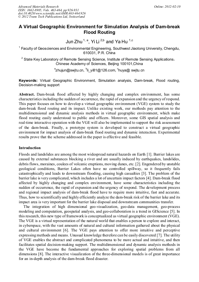Importance of flood routing image