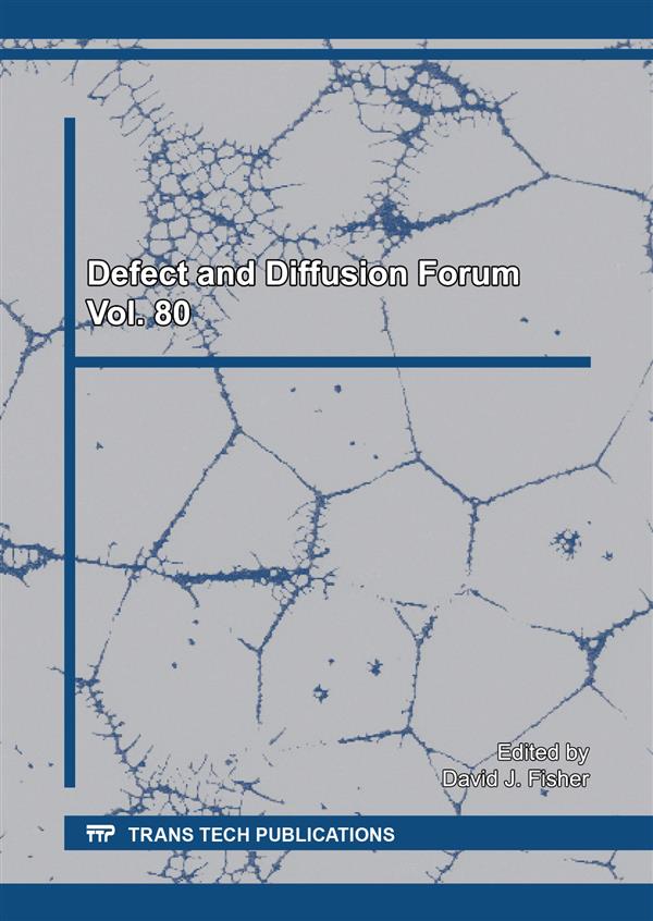 Defect and Diffusion Forum Vol. 80
