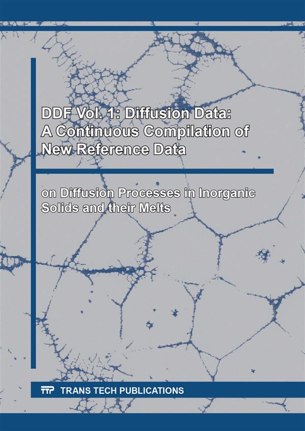 DDF Vol. 1: Diffusion Data: A Continuous Compilation of New Reference Data