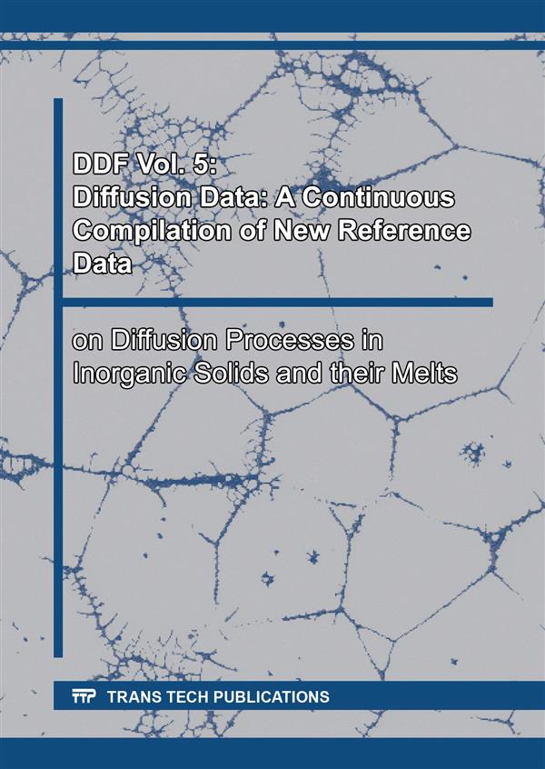 DDF Vol. 5: Diffusion Data: A Continuous Compilation of New Reference Data