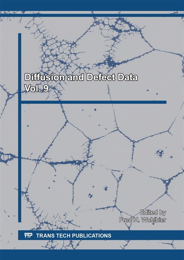 Diffusion and Defect Data Vol. 9