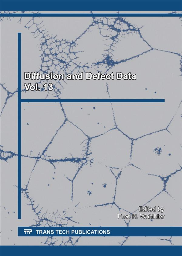 Diffusion and Defect Data Vol. 13