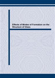 Effects of Modes of Formation on the Structure of Glass