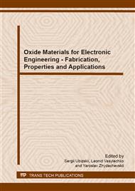 Oxide Materials for Electronic Engineering - Fabrication, Properties and Applications