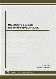 Manufacturing Science and Technology (ICMST2013)