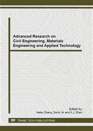 Advanced Research on Civil Engineering, Materials Engineering and Applied Technology