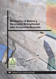 Mechanics of Masonry Structures Strengthened with Composite Materials