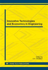 Innovative Technologies and Economics in Engineering