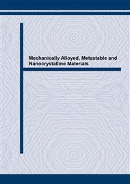 Mechanically Alloyed, Metastable and Nanocrystalline Materials