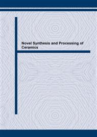 Novel Synthesis and Processing of Ceramics