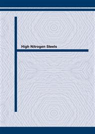 High Nitrogen Steels