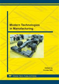 Modern Technologies in Manufacturing