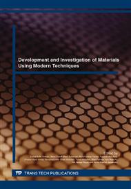 Development and Investigation of Materials Using Modern Techniques