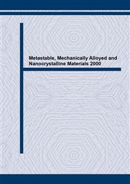 Metastable, Mechanically Alloyed and Nanocrystalline Materials 2000