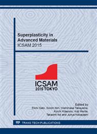 Superplasticity in Advanced Materials - ICSAM 2015