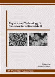 Physics and Technology of Nanostructured Materials III