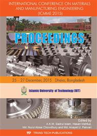 International Conference on Materials and Manufacturing Engineering