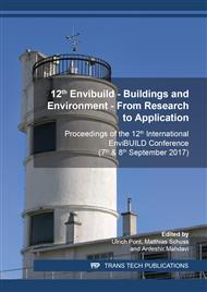 12th Envibuild – Buildings and Environment – From Research to Application