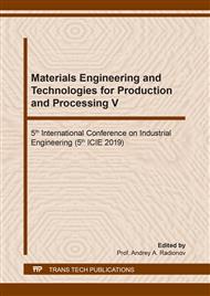 Materials Engineering and Technologies for Production and Processing V