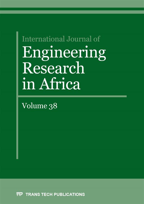 International Journal of Engineering Research in Africa Vol. 38