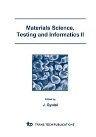 Materials Science, Testing and Informatics II