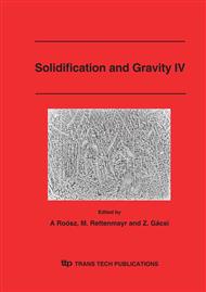 Solidification and Gravity IV