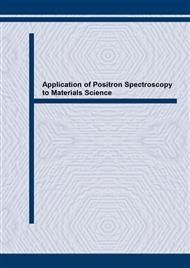 Application of Positron Spectroscopy to Materials Science