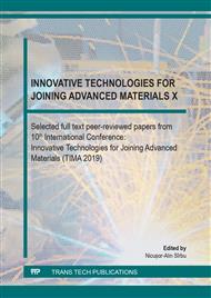 Innovative Technologies for Joining Advanced Materials X