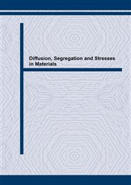 Diffusion, Segregation and Stresses in Materials