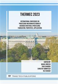 International Conference on Processing and Manufacturing of Advanced Materials Processing, Fabrication, Properties, Applications - THERMEC 2023