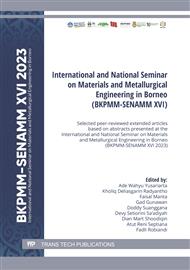 International and National Seminar on Materials and Metallurgical Engineering in Borneo (BKPMM-SENAMM XVI)