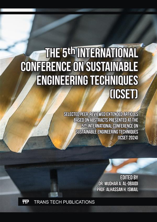The 5th International Conference on Sustainable Engineering Techniques (ICSET)