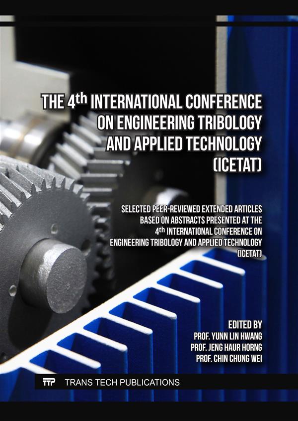 The 4th International Conference on Engineering Tribology and Applied Technology (ICETAT)