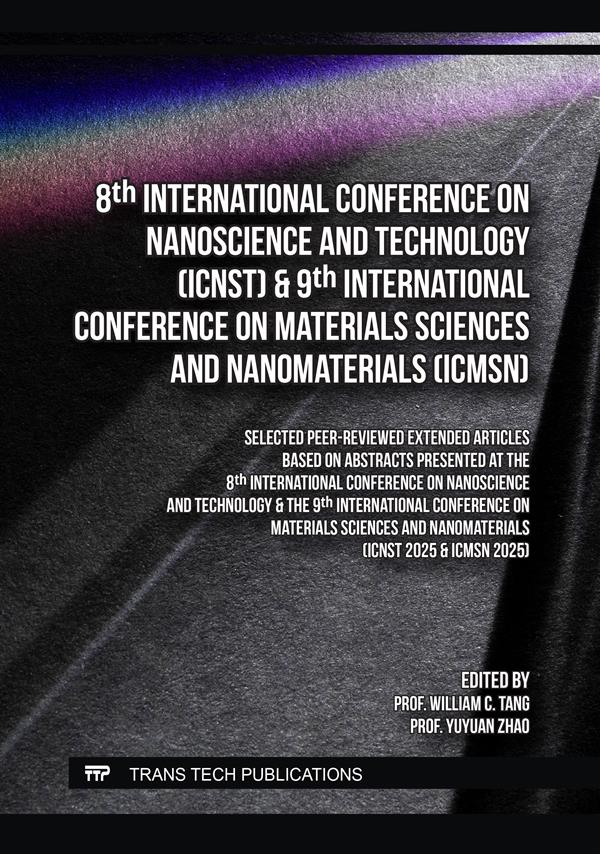 8th International Conference on Nanoscience and Technology (ICNST) & 9th International Conference on Materials Sciences and Nanomaterials (ICMSN)