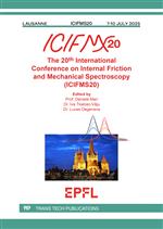 The 20th International Conference on Internal Friction and Mechanical Spectroscopy (ICIFMS20)