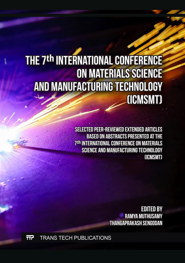 The 7th International Conference on Materials Science and Manufacturing Technology (ICMSMT)