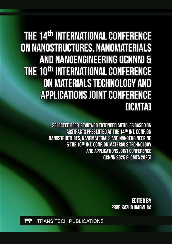 The 14th Int. Conf. on Nanostructures, Nanomaterials and Nanoengineering (ICNNN) & the 10th Int. Conf. on Materials Technology and Applications Joint Conference (ICMTA)