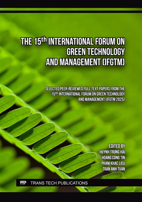 The 15th International Forum on Green Technology and Management (IFGTM)