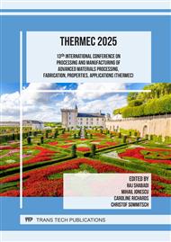 13th International Conference on Processing and Manufacturing of Advanced Materials Processing, Fabrication, Properties, Applications (THERMEC)