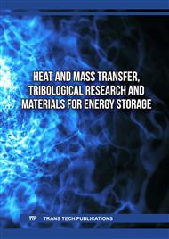 Heat and Mass Transfer, Tribological Research and Materials for Energy Storage