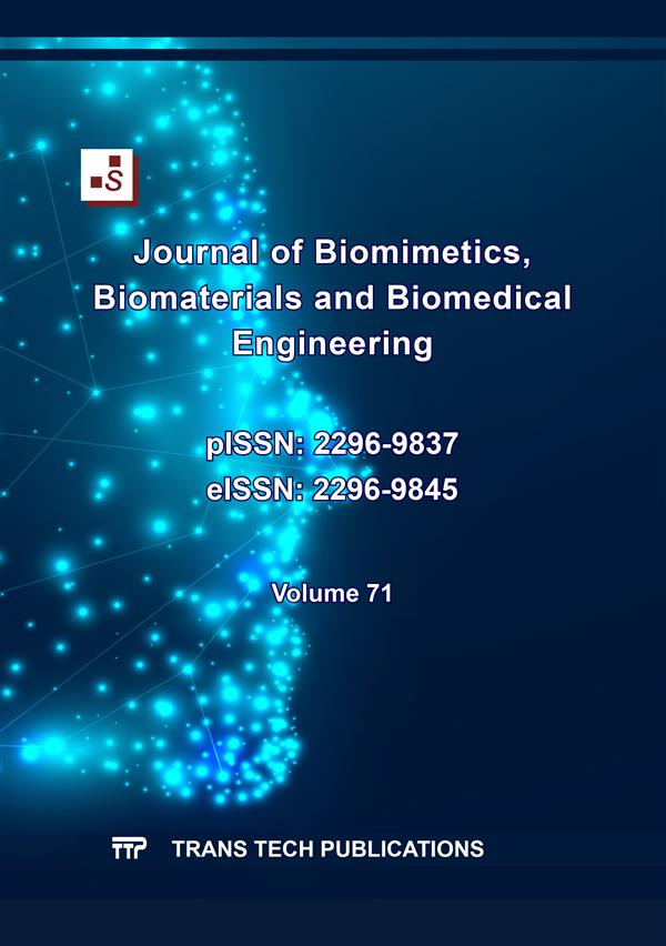 Journal of Biomimetics, Biomaterials and Biomedical Engineering Vol. 71