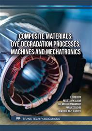 Composite Materials, Dye Degradation Processes, Machines and Mechatronics