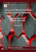 Journal of Metastable and Nanocrystalline Materials Vol. 43
