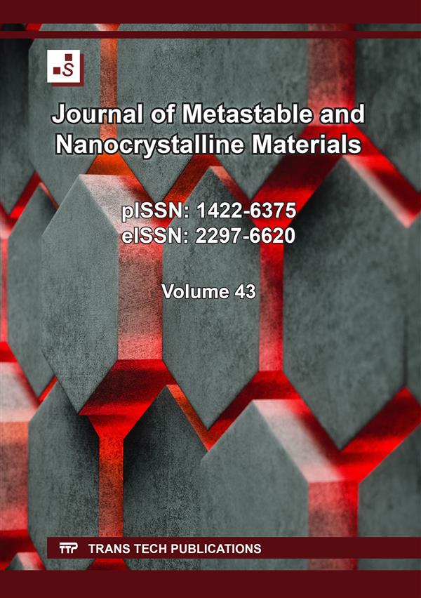 Journal of Metastable and Nanocrystalline Materials Vol. 43