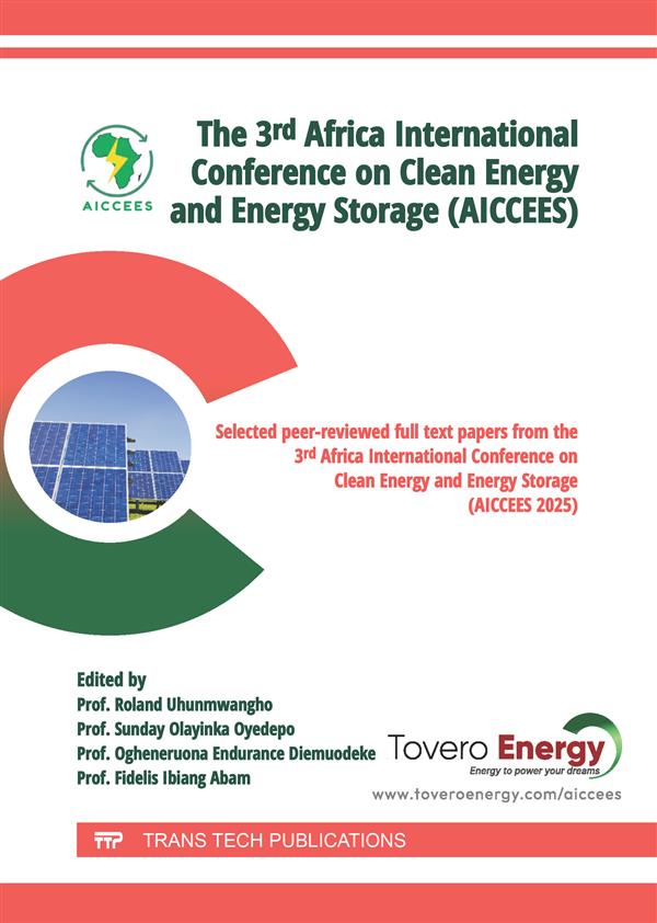 The 3rd Africa International Conference on Clean Energy and Energy Storage (AICCEES)