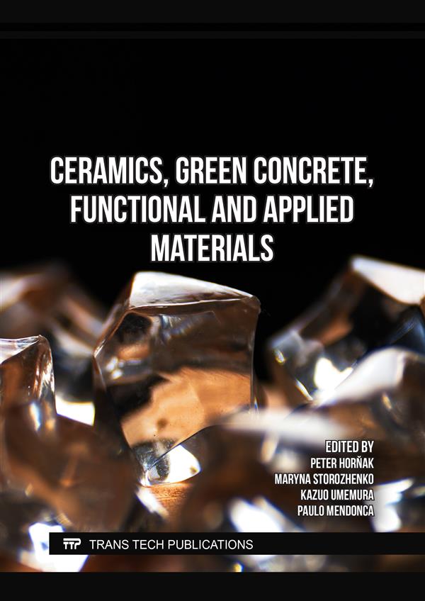 Ceramics, Green Concrete, Functional and Applied Materials