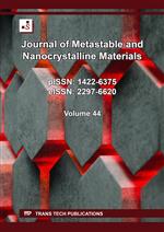 Journal of Metastable and Nanocrystalline Materials Vol. 44