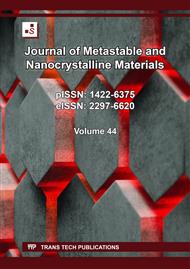 Journal of Metastable and Nanocrystalline Materials Vol. 44